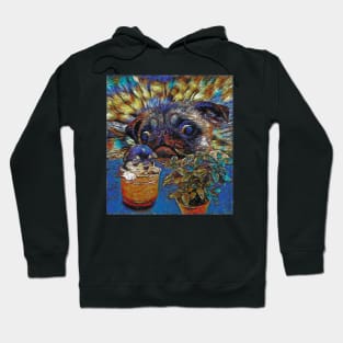 Cute Frenchie Bulldog Oil Painting Hoodie